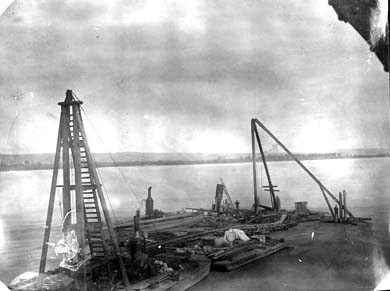 Construction of Pier 3a